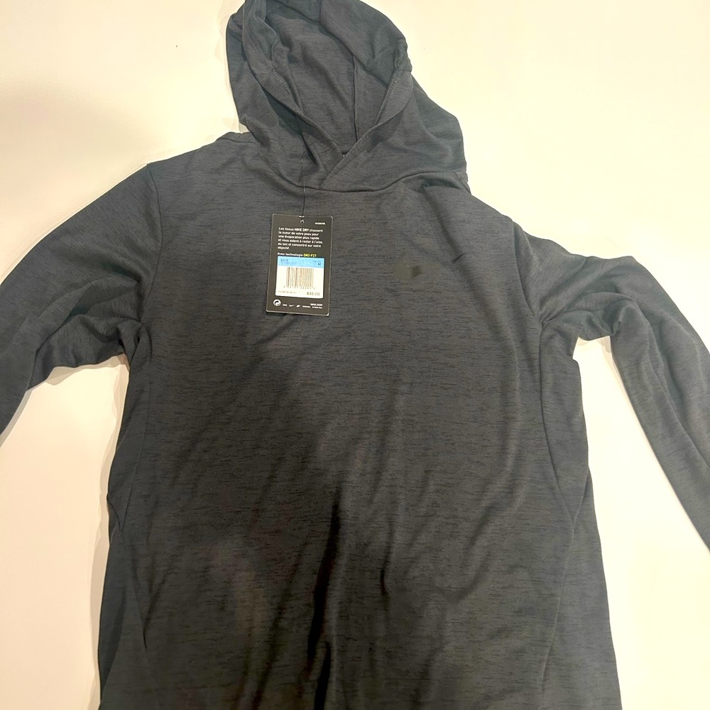 nike long sleeve shirt youth medium boys brand new with tags grey